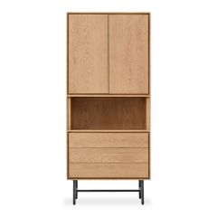 Pronto Wonen Opbergkast Belvio Light Oak Veneer 195x85 cm