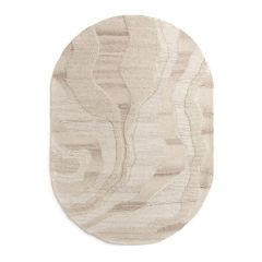 COCO maison Karpet River Ovaal Beige