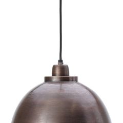 Light & Living hanglamp met bronzen afwerking en metalen kap.