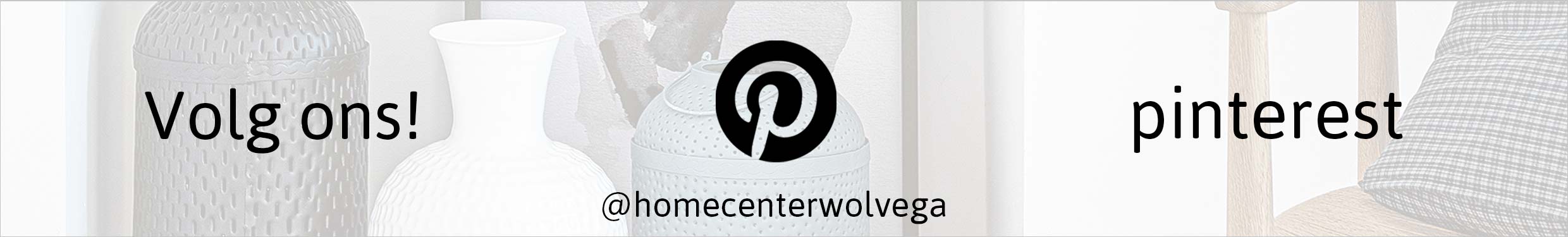 Volg ons op Pinterest